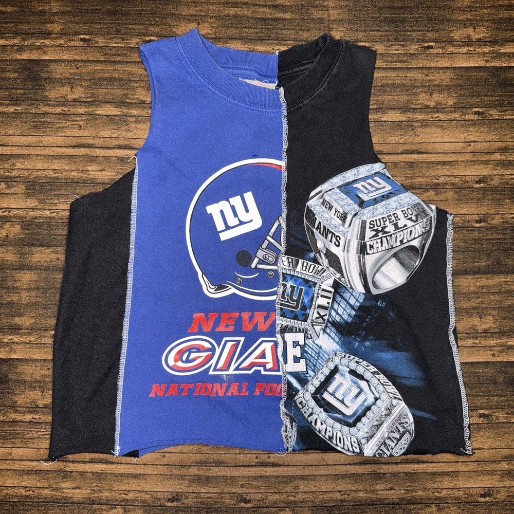 Furst Of A Kind Vintage Women's Tank Top New York Giants Size XS Cropped Unique